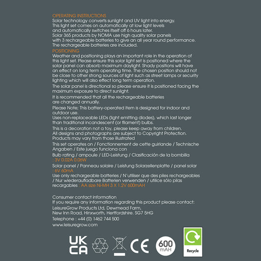 Daisy Solar Fine Wire Lights