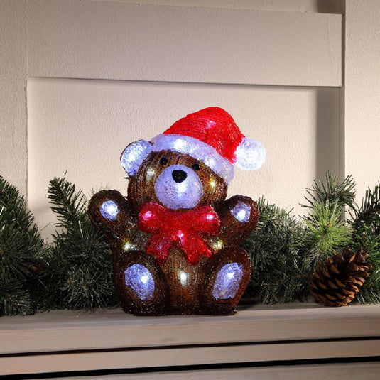 25.5cm Acrylic Teddy Bear