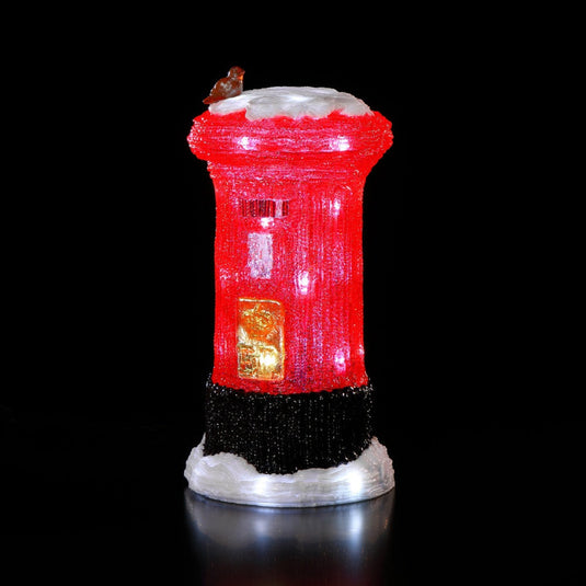 29cm Acrylic Post Box - 30 White LEDs