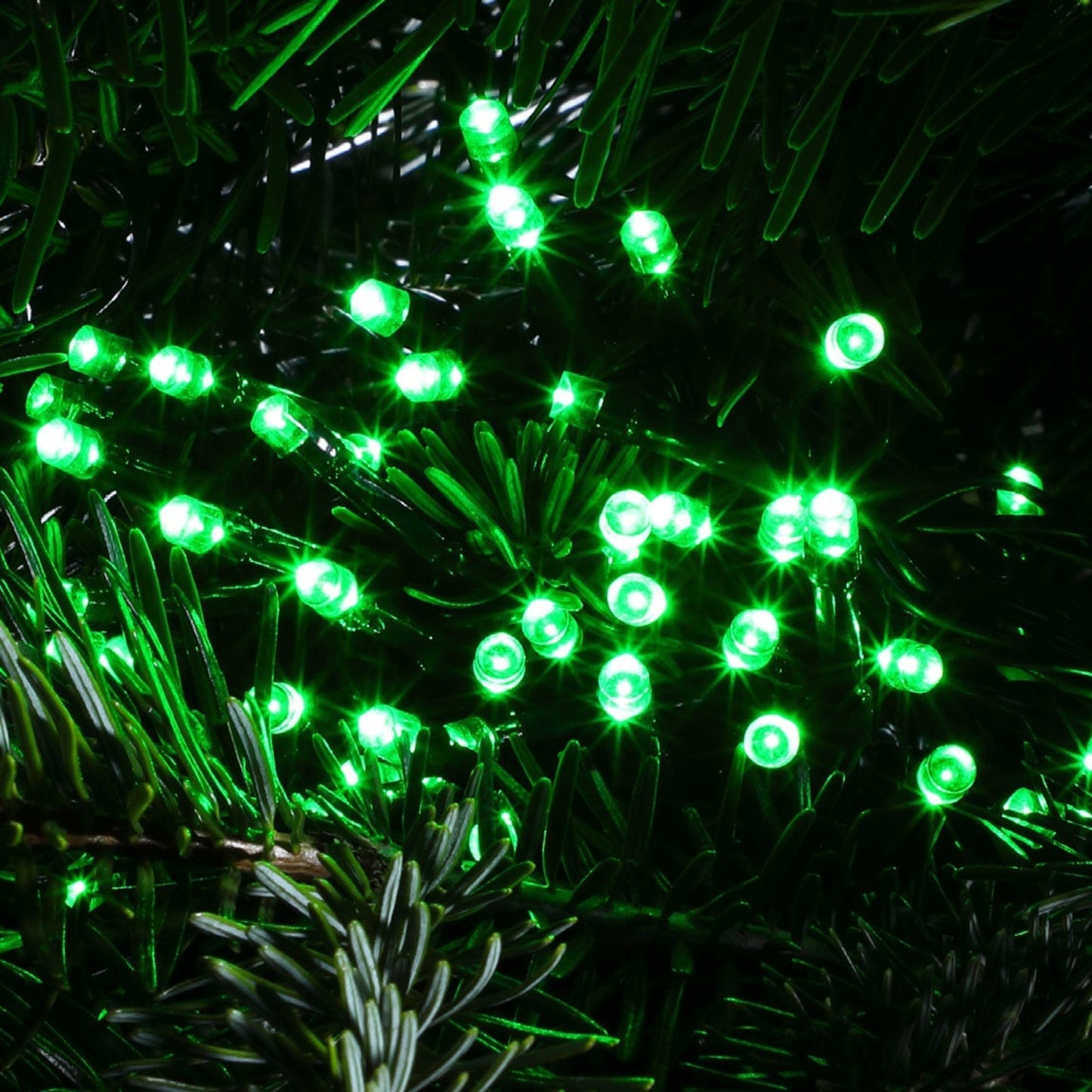 240 Green Multifunction String Lights with Green Cable
