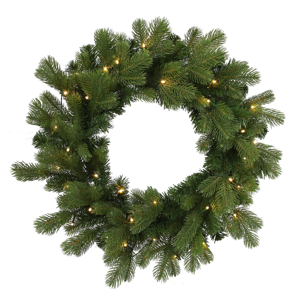 24" Pre-lit High Grove Spruce Wreath