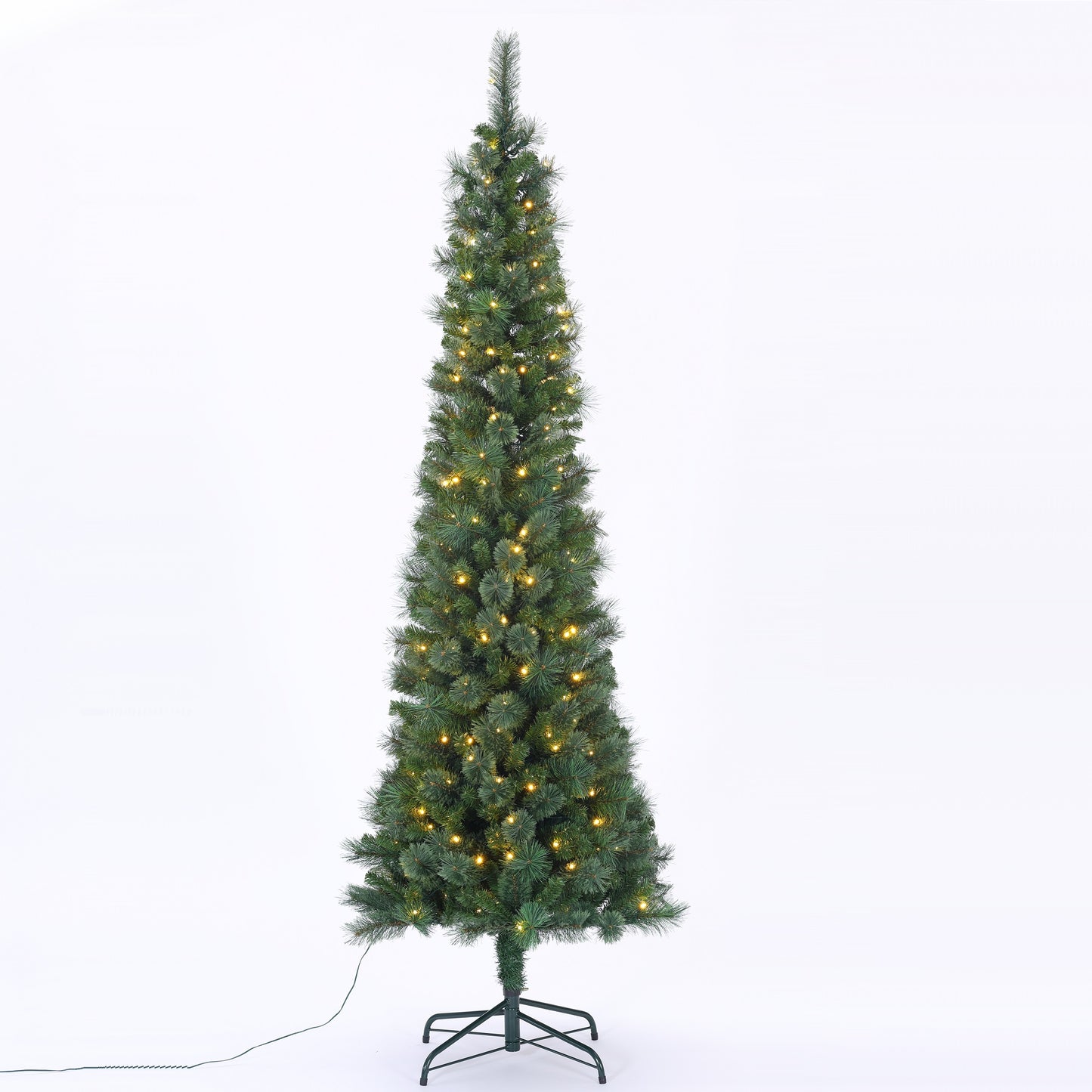 Pre-lit Brushed Pencil Pine