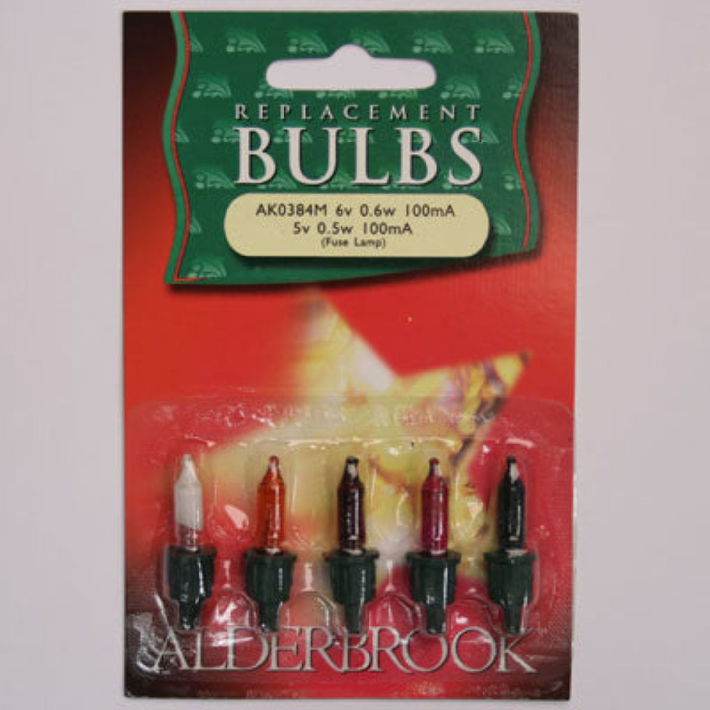 1 x 5 G4 6V Multicolour Alderbrook Spare Bulbs - Compatible with 40 Set