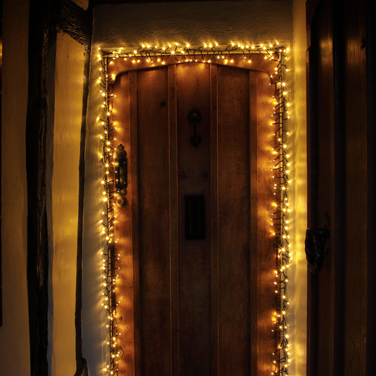 480 Duo Bulb Cluster Lights with Green Cable