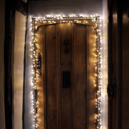 480 Duo Bulb Cluster Lights with Green Cable