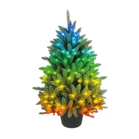 3' Spectrum Digital Remote Control Foxtail Potted Tree