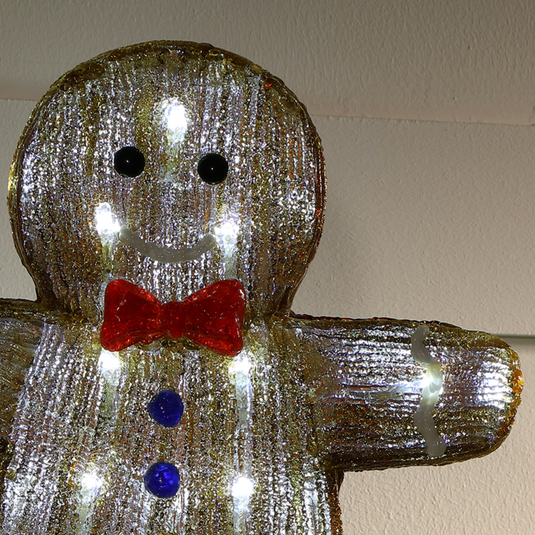 40cm Acrylic Mr Gingerbread