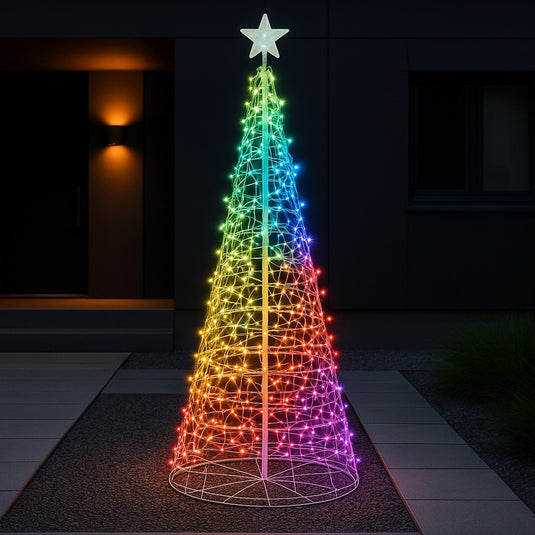 1.8M Spectrum Digital Remote Control Icicle Spiral Tree