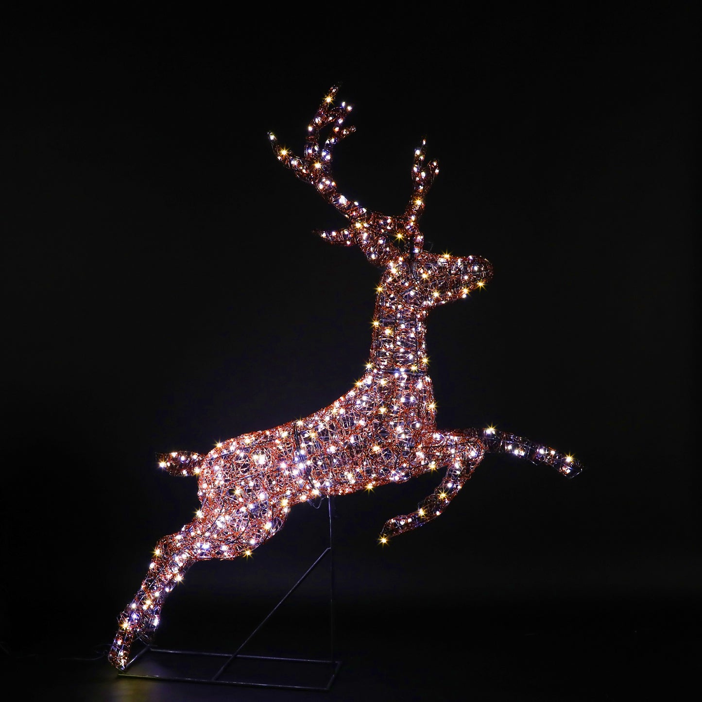Copper Acrylic Duo Bulb Richmond Leaping Stag