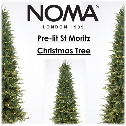 7.5' Warm White Pre-Lit Slim St. Moritz