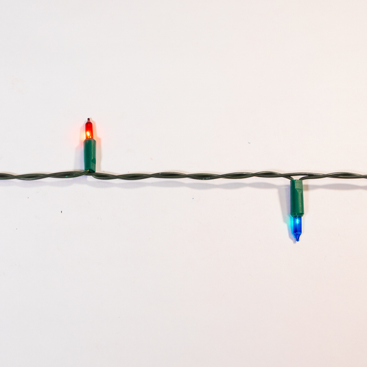 80 Multicolour NOMA Classic Mini String Lights with Green Cable