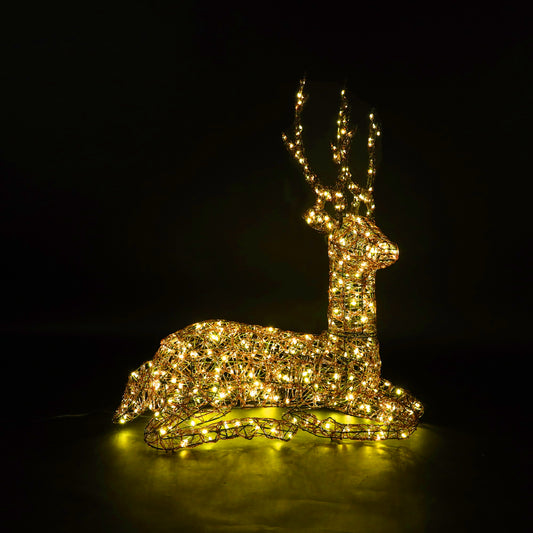 Copper Acrylic Resting Stag