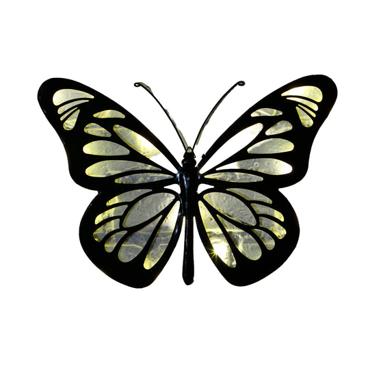 Butterfly LED Metal Plaque