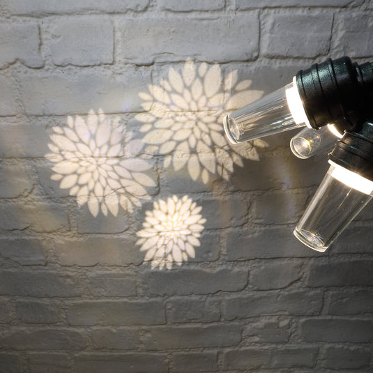 Warm White Flower Projector String Lights