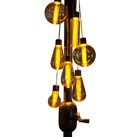 7 Plastic LED Parasol Cluster Lights