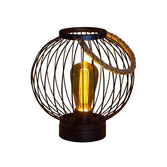 Black Metal Round Lantern