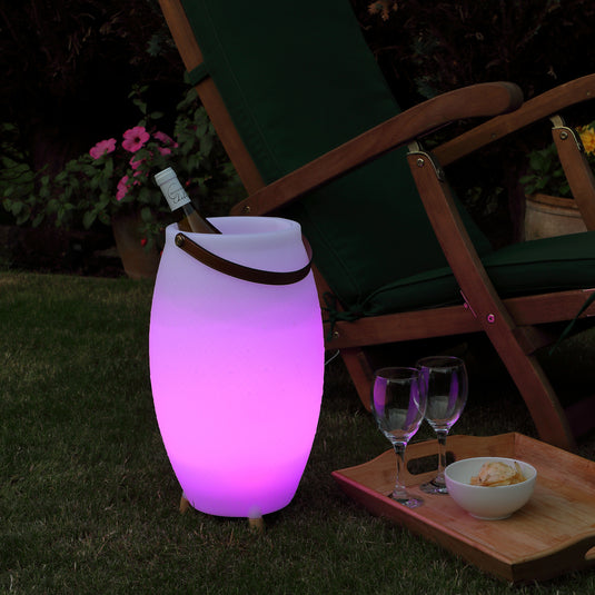 PE Colour Changing Wine Cooler with Bluetooth Speaker and Remote Control