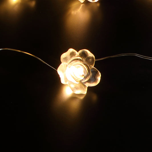 Rose White Solar Fine Wire Lights