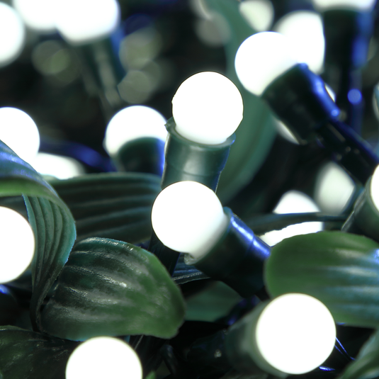 100 Fit & Forget White Multifunction Berry Lights