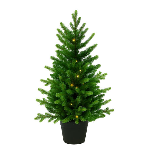 3' Warm White Pre Lit St Moritz Potted Tree