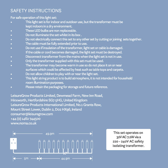 1500 Warm White Multifunction Decor Tree Lights With Green Cable