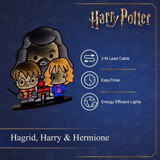 Harry Potter - Hagrid, Harry & Hermione Infinity Light