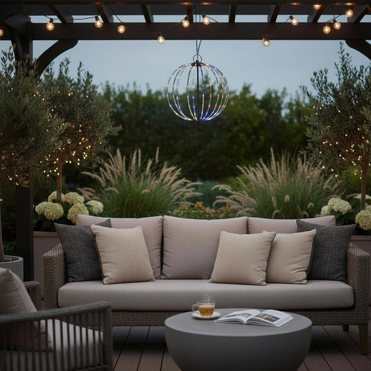 Hanging Tube Light Spher With MultiColour LEDS