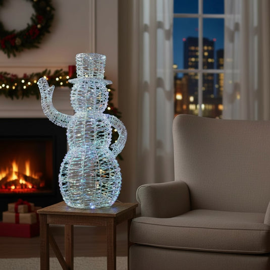 Iridescent Dickensian Snowman