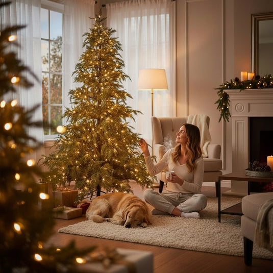 Cypress Fir Pre-Lit 1-2-Tree