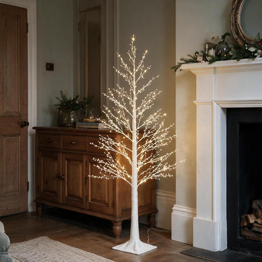 White Berry Twig Trees