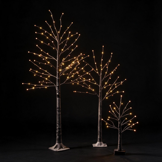 Frosted Red Berry Twig Trees