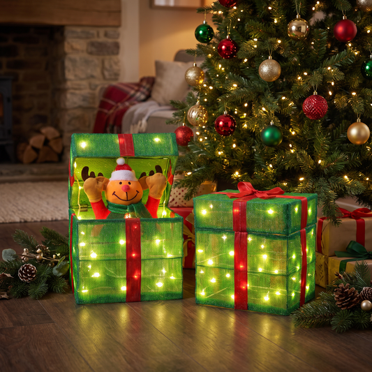 Pop-Up Reindeer Present