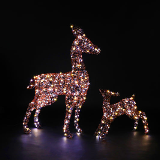 Copper Acrylic Duo Bulb Richmond Deer & Fawn