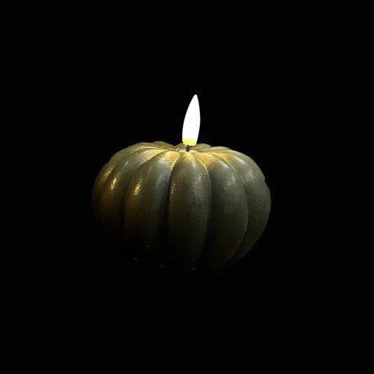 Wax Pumpkin Candle Light