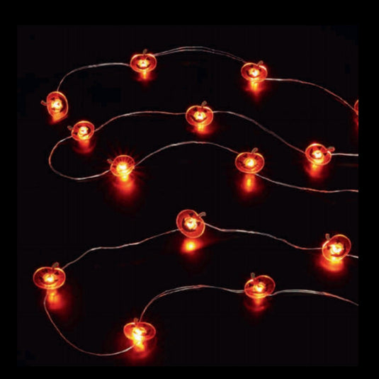 20 Silver Wire Pumpkin String Lights