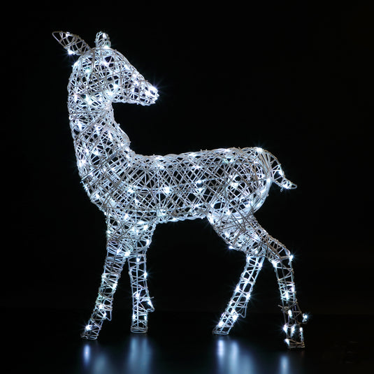 1m Colour Changeable White Richmond Deer - 140 LEDs