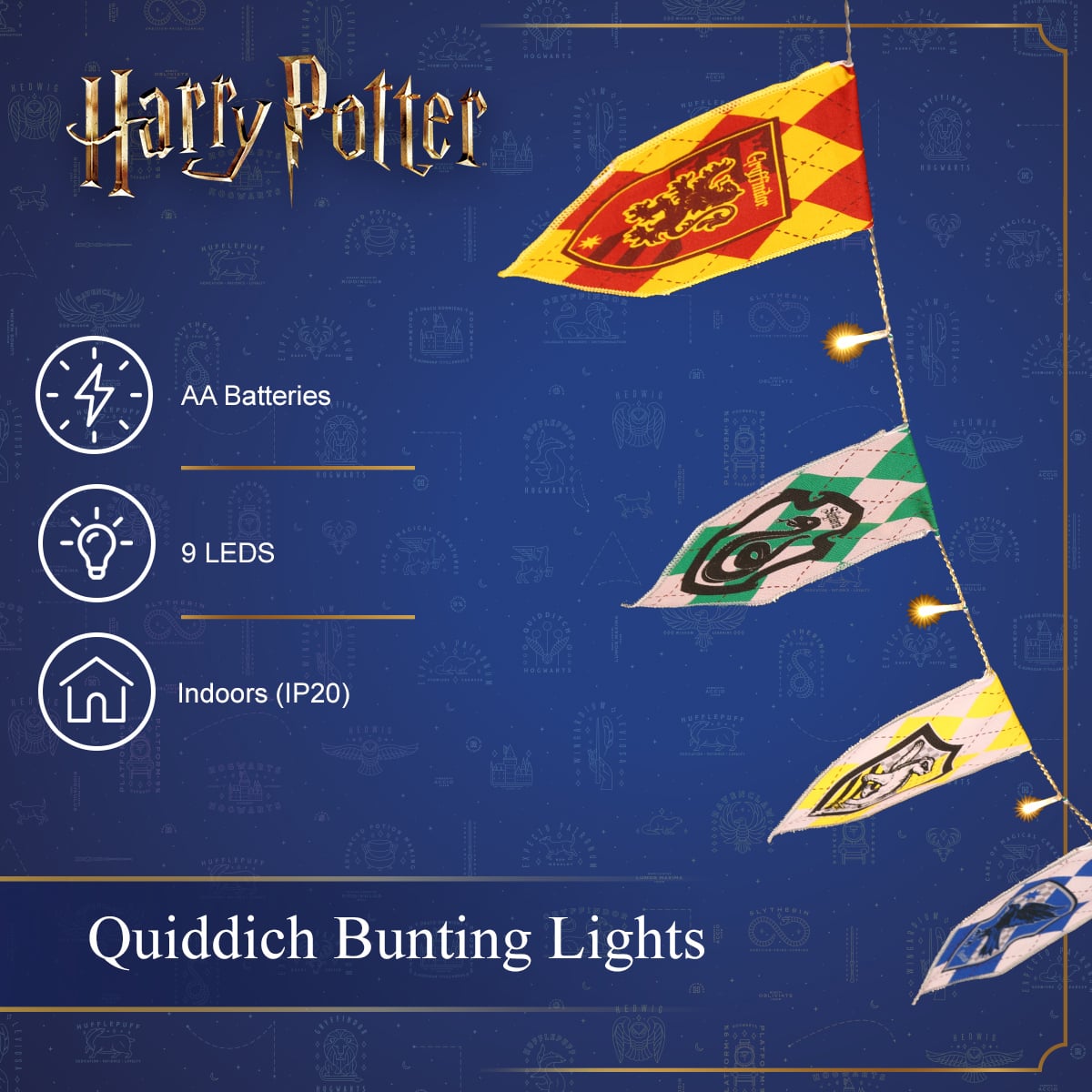 Harry Potter - 8 Quiddich Bunting Lights