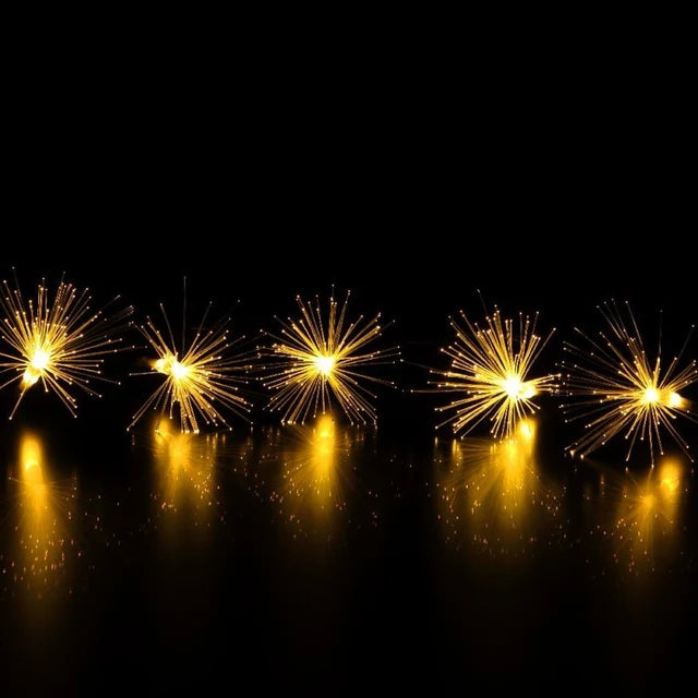 40 Warm White Fibre Optic Stardust String Light