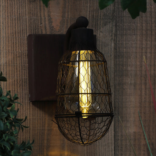 Chicken Cage Rustic Wall Light
