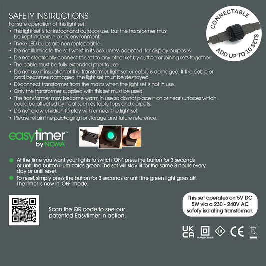 10 Connectable Mixed Bulb String