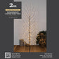 2m Warm White LED Windswept Black Tree - 400 LEDs