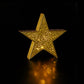 29cm Warm White Metal Gold Star