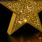 29cm Warm White Metal Gold Star