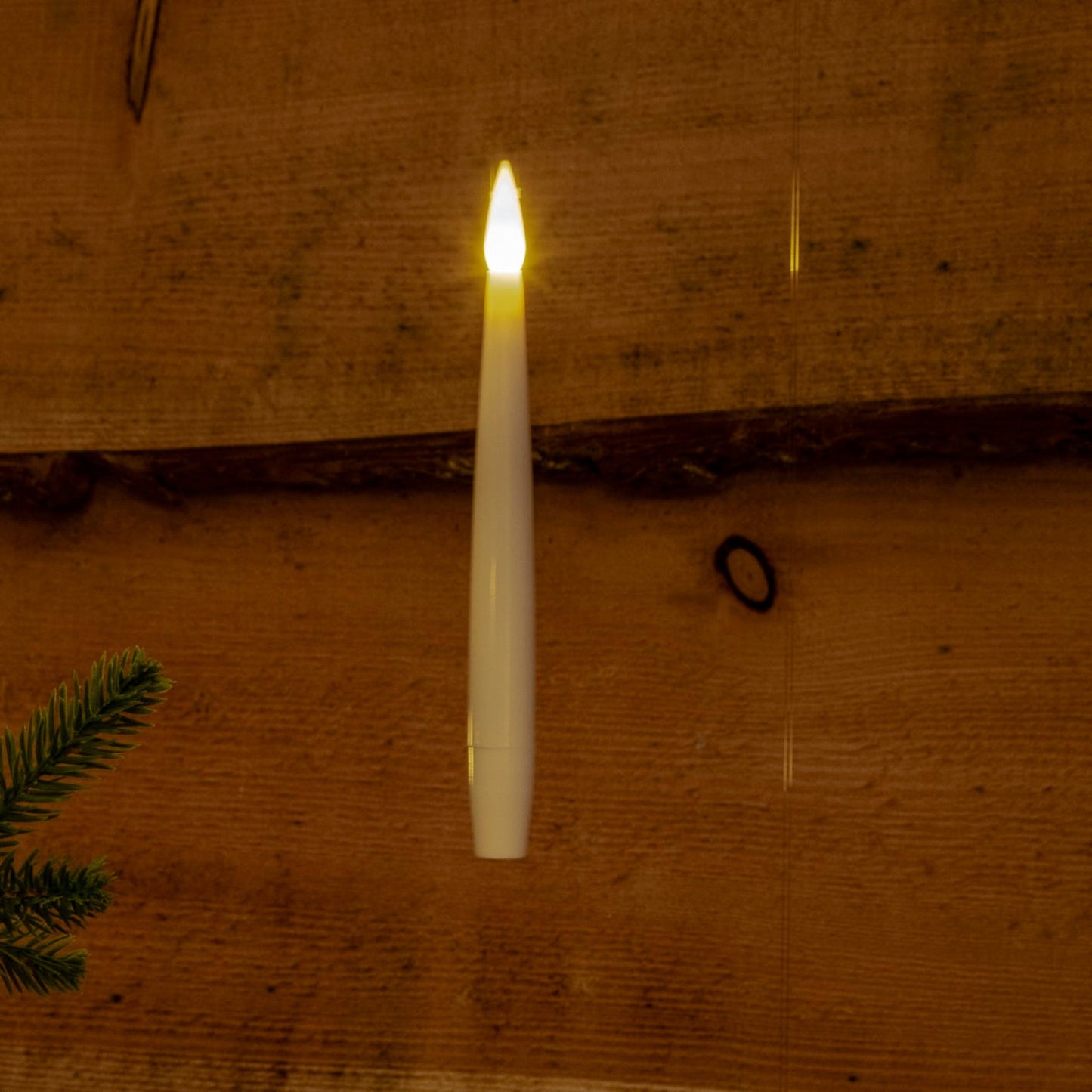 10 White Wand Controlled Magic Tree Candles with Jewel