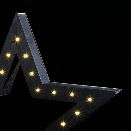 Black Wooden Stars