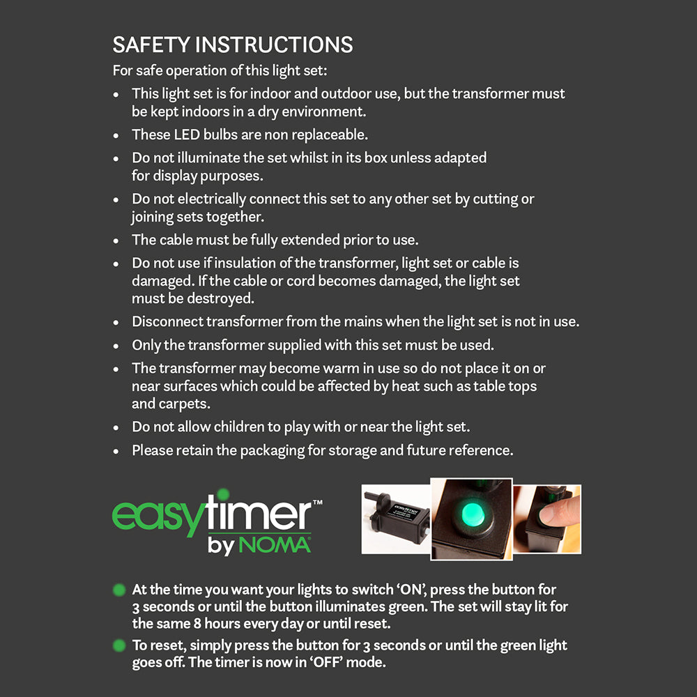 Set of 3 White Neon Star Stakelights