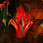 Set of 3 DIY Large Patterned Paper Lanterns with Icicle Light Chain
