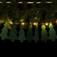 DIY Green Tree Paper Chain - 10 Warm White LEDs