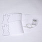 DIY White Angel Paper Chain - 10 Warm White LEDs