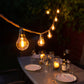 20 Connectable Jute Rope Festoon Lights